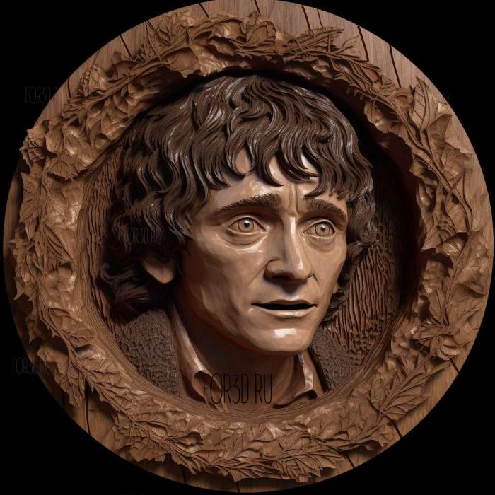 Frodo Baggins 1 stl model for CNC